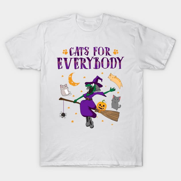 Cats For Everybody T-Shirt by KsuAnn